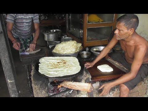 Big Size Paratha | Rare Indian Street Food | Old Man Making Petai Paratha | Village Food at Street Video