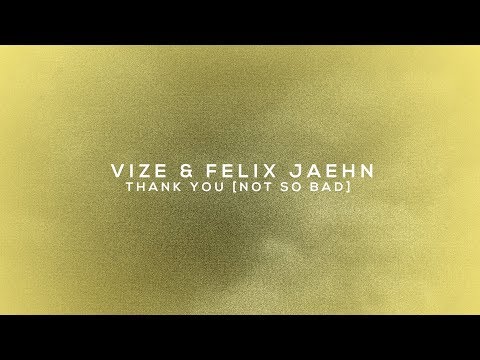 VIZE & Felix Jaehn  - Thank You (Not So Bad) Single