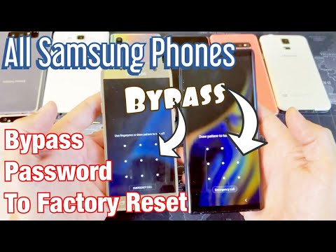 How to Bypass Password/Pin Code to Factory Reset for ALL SAMSUNG GALAXY PHONES
