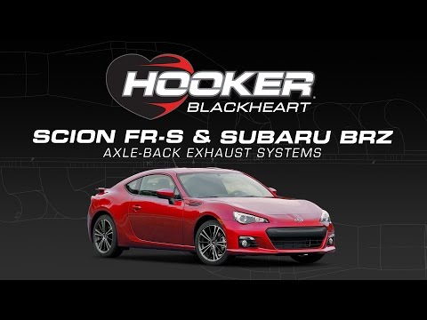 2013-2016 Scion FR-S & Subaru BRZ Hooker Blackheart Axle-Back Exhaust Systems