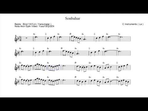 Nota Akor Eşlik - Sonbahar - C Instruments ( La )