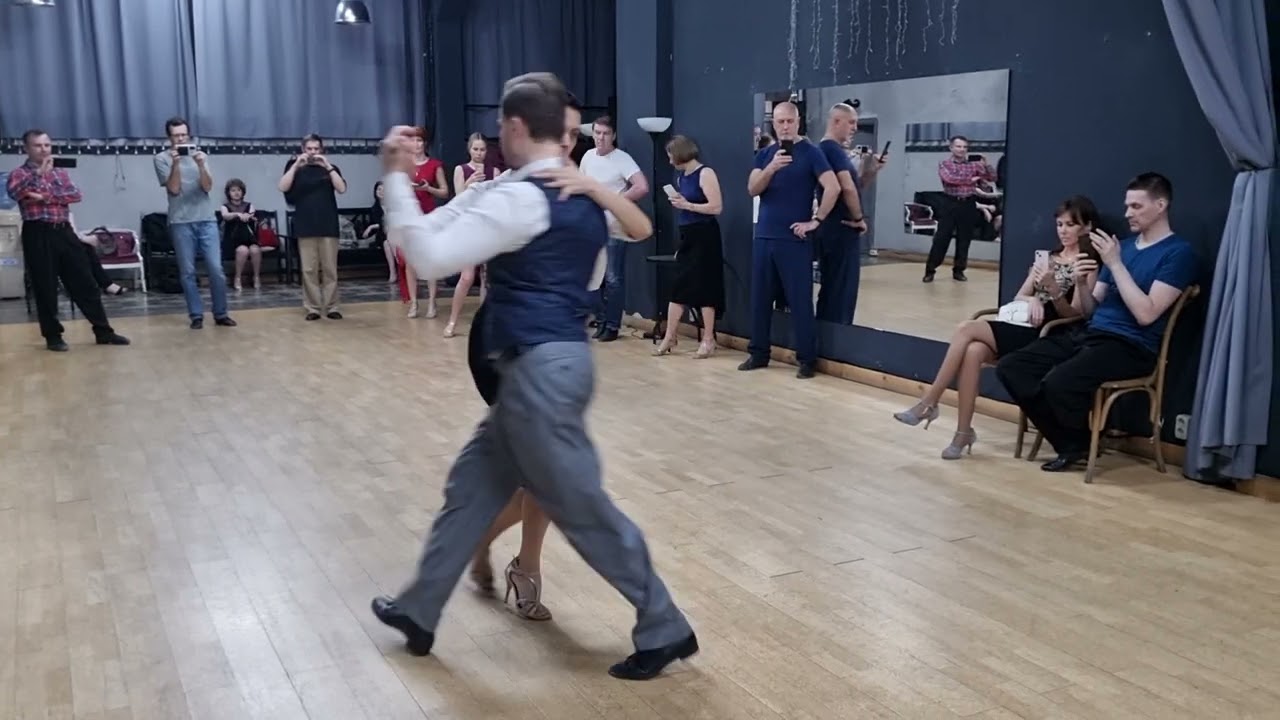 Milonga: Multiple rebounds to the left and on the spot | Mikhail Tchudin - Elvira Kashkarova