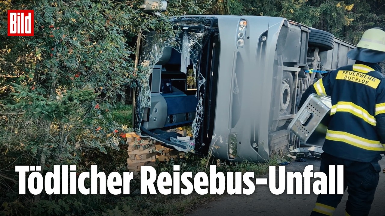 ALLGÄU: Reisebus-Drama auf der A96 bei Buchloe – Unglück fordert zwei Tote und 26 Verletzte