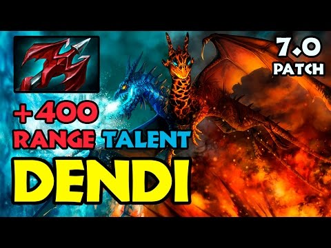 Dendi Jakiro +400 Attack Range New Talent - Flying Cannonry - New Patch 7.00 Dota 2