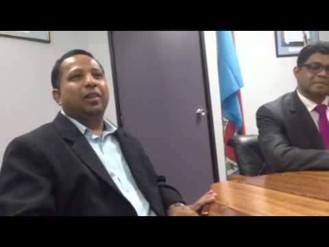 FHL CEO & Fiji TV board member Nouzab Fareed at live 7s press conference