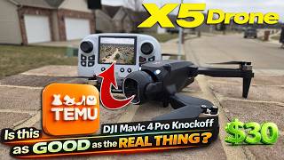 Is this TEMU DJI Mavic Pro 4 Knockoff as GOOD as the REAL THING?? | X5 Drone
