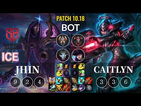 SB Ice Jhin vs Caitlyn Bot - KR Patch 10.18