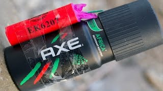 Firecrackers vs Axe Deodorant - Very Dangerous Experiment