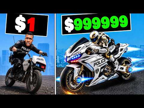 $1 to $1,000,000 POLICE BIKE in GTA 5