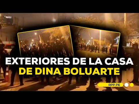 Contingente policial RESGUARDA vivienda de Dina Boluarte: PANORAMA desde Surquillo #RPPDESPACHO