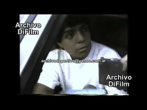 Lalo Maradona talks about Diego Maradona's Return to Argentina - 1991 FOOTAGE ARCHIVE STOCK