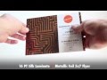 Prima Product Video 16 PT Silk Laminate Metallic Foil 5x7 Flyer