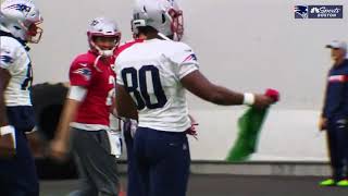 Tom Brady dancing to Migos - Handsome and Wealthy at Patriots practice
