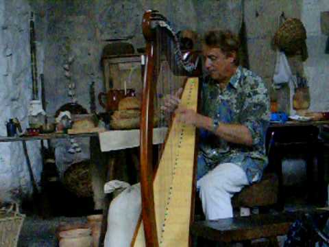 John Dalton, Harpist of Glastonbury, plays The Arran Boat Song