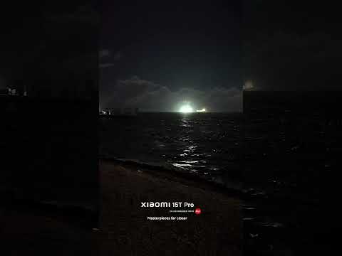 Night beach video