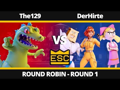 NASB at ESC 25 - Round 1 - The129 (Reptar) Vs. DerHirte (Powdered Toastman, April, Helga)