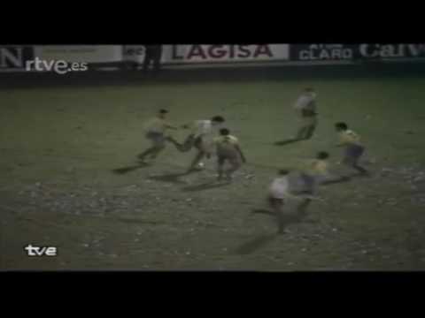 Racing de Santander 3 Cádiz CF 0 (Liga 1985-1986) Granizo y accidente de tráfico de Paco Liaño
