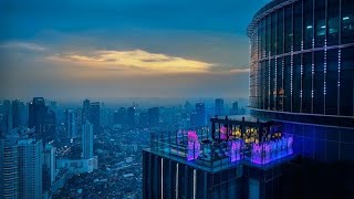 Download lagu Luxury Sky-Bar / The TALLEST Restaurant Rooftop Jakarta / 69th Floor / Amazing Panoramic City Views mp3