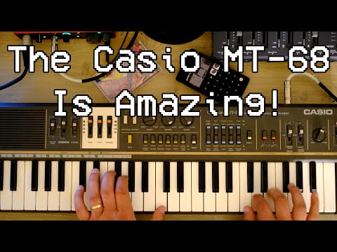 Casio MT-68 1984? Casiotone Grey fantastic organ keyboard synth image 11