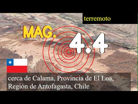 😱🚨  Terremoto cerca de Calama, Provincia de El Loa, Región de Antofagasta, Chile actualizaciones en