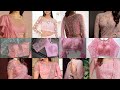 Latest 🌸 Light Pink Net Blouse Design | Baby Pink Net blouse designs | Net Blouse In Pink Color
