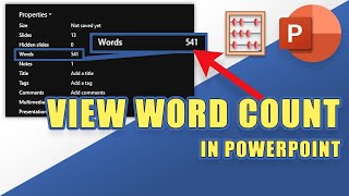 How to VIEW the WORD COUNT of Your PowerPoint Presentation