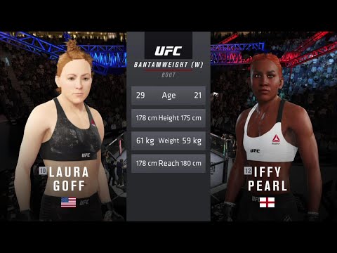 UFC 4 CAREER MODE GAMEPLAY Walkthrough #UFC 15 FIGHT NIGHT vs LAURA GOFF