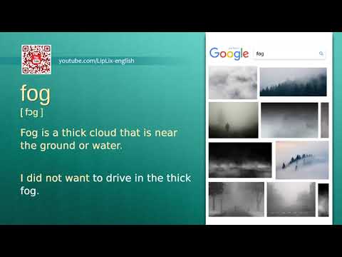 Fog : A2 level english vocabulary lesson, www.LipLix.com