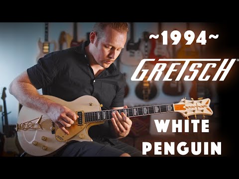 1994 Gretsch White Penguin with Dynasonic Pickups - Crystal Clear Tones to Rock and Roll Mayhem