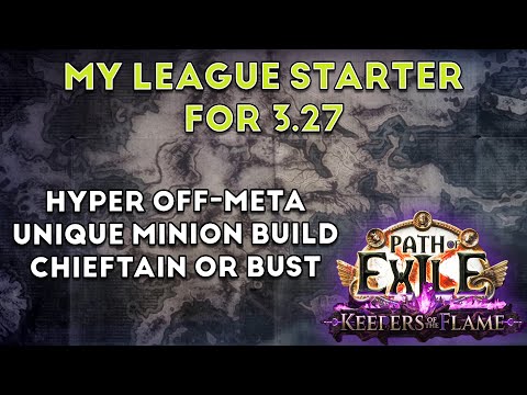 ❰Path of Exile 3.27 Keepers of the Flame❱ My League Starter | Chieftain Warcry Dom Blow!