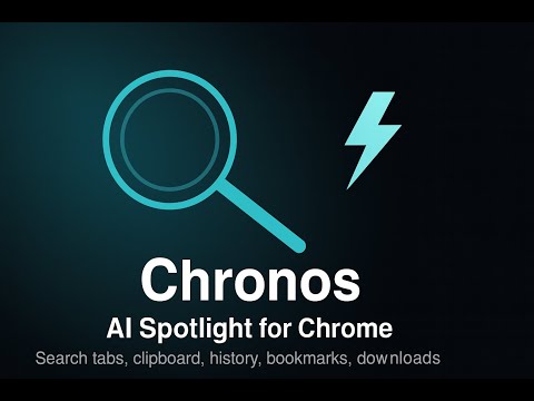 🚀 Chronos — AI Spotlight extension for Chrome 🔍