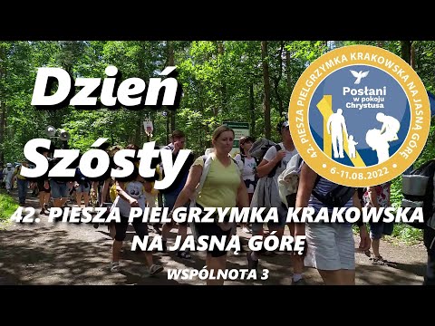 11.08.2022 - Piesza Pielgrzymka Krakowska - Dzień 6 - Przejście przez las