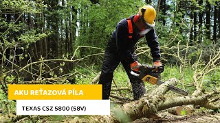 Akumulátorová řetězová pila TEXAS CSZ 5800 (58V)