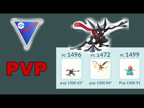 Greninja shiny bravo no pvp (Grande liga) 1500, no time Ivysaur e Talonflame - POKÉMON GO