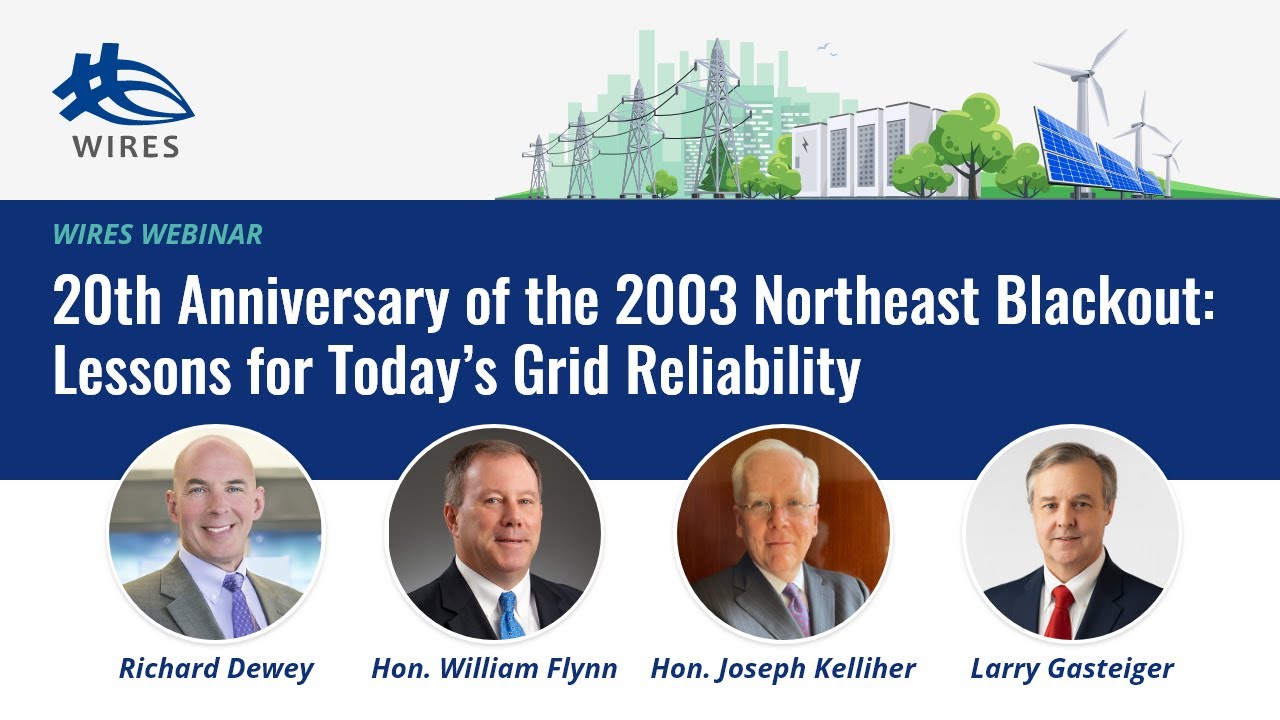 Watch the webinar on YouTube - 20th Anniversary of the Northeast Blackout