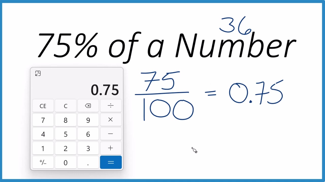 How to Find 75% Percent of a Number Using a Calculator: Step by Step