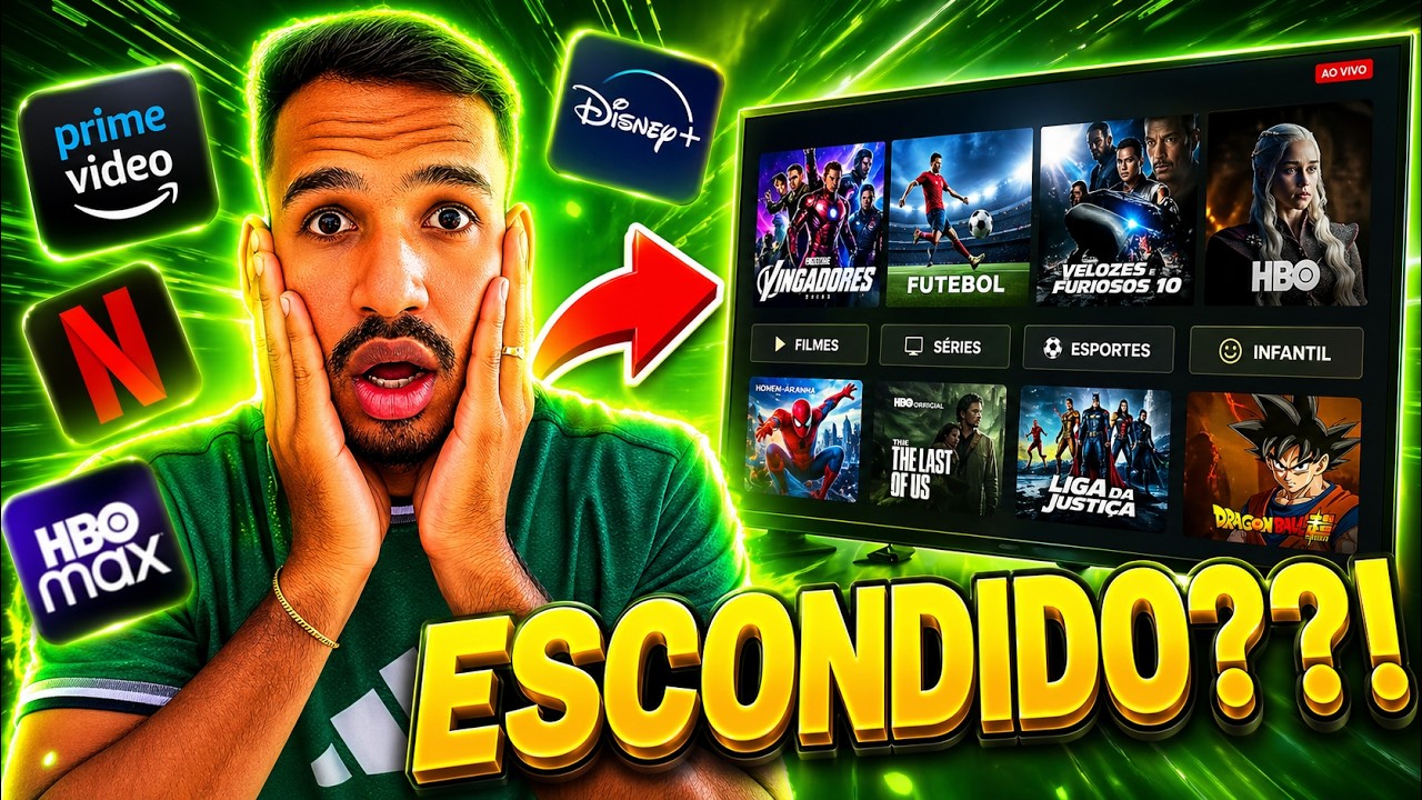 IPTV ESCONDIDO LIBERA MAIS DE 40 MIL CONTEÚDOS EM QUALQUER APARELHO... VEJA O VÍDEO