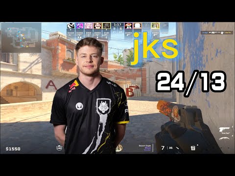 jks MIRAGE POV （24/13）75%HS ￨ 4 Triple Kills￨ (CS2 MIEAGE POV) Dec 18, 2023