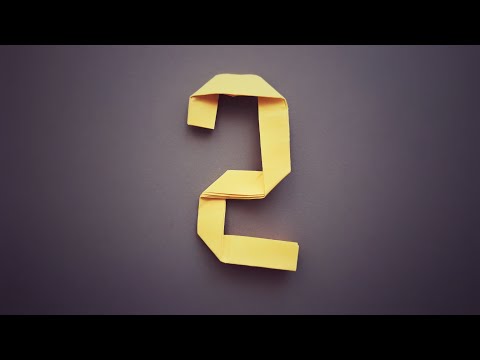 2️⃣ Make Origami Number 2 EASY