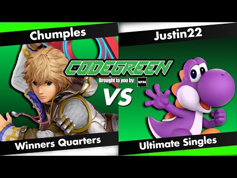 Code Green WQ - Chumples (Shulk) Vs. Justin22 (Yoshi)