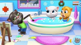 Download lagu My Talking Tom Friends (iOS, Android) Gameplay Walkthrough (Outfit7) - HD | Mini Games mp3