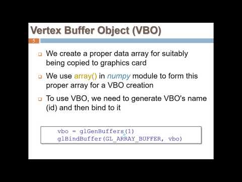 Vertex Array Object (VAO) and Vertex Buffer Object (VBO)