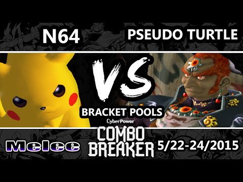 Combo Breaker - N64 (Pikachu) Vs. Pseudo Turtle (Ganondorf) SSBM Pools LF - Smash Meleet