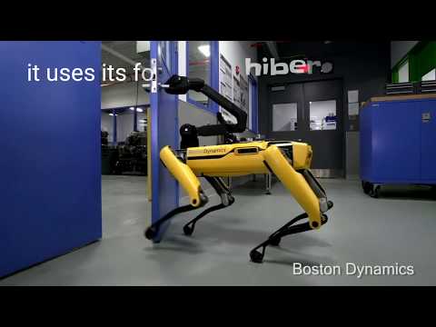 Boston Dynamics' robot dog that opens doors .
