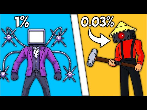 The Most RARE Skibidi Toilet Chacters!