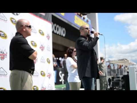 Eric Lee Beddingfield sings our National Anthem at Pocono