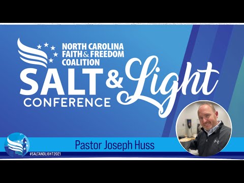 Joseph Huss at the 2021 NC Faith & Freedom Salt & Light Conference