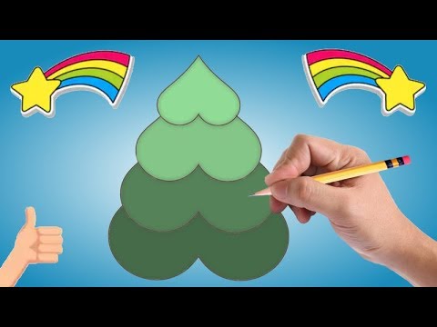 5 dessins de sapin de noel facile a faire