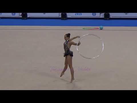 Veronika PRONCENKO (LTU) hoop - 2015 Stuttgart worlds Qualifs
