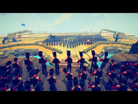 350x FRENCH ARMY SIEGE BRITISH CASTLE - Totally Accurate Battle Simulator TABS